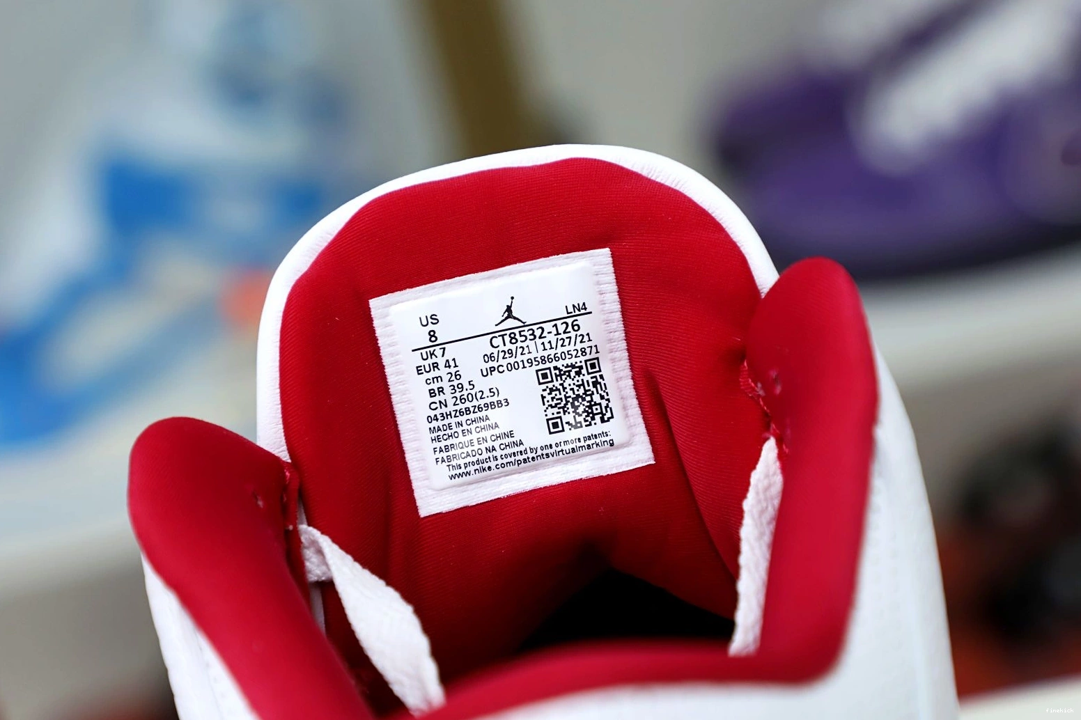  Air Jordan Retro Red(CT8532-126） Cardinal 3 1004